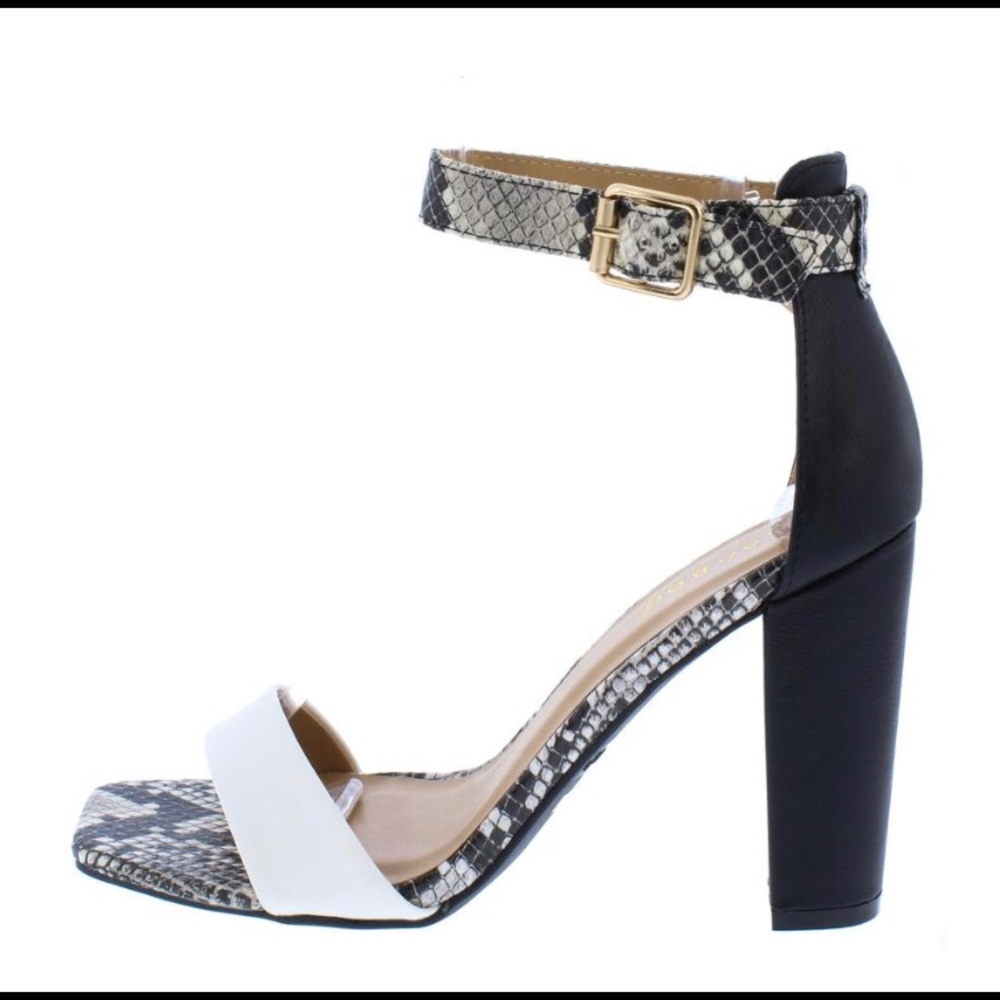 Black & White High Heel Shoe